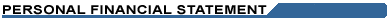 Personal Financial Statement